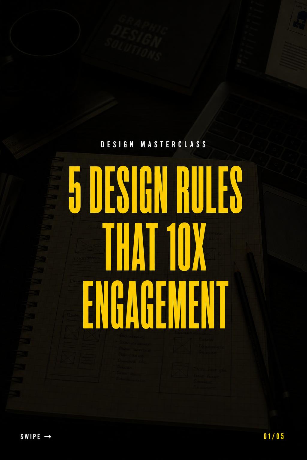 5 Design Rules That 10x Engagement carousel cover